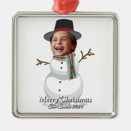 Adorno Metálico Navidades de fotografía familiar divertidos, educa