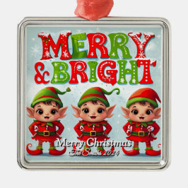 Adorno Metálico Navidades de fotografía familiar divertidos, educa