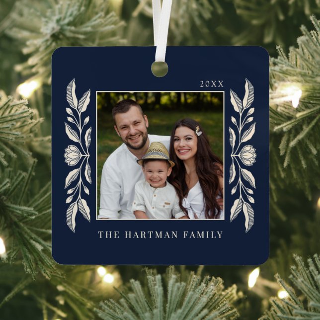 Adorno Metálico Navidades de fotografía folclórica (in situ)