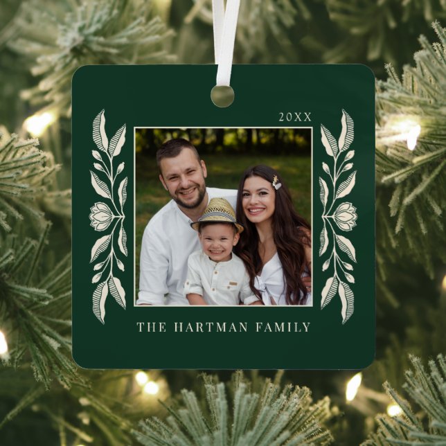 Adorno Metálico Navidades de fotografía folclórica (in situ)