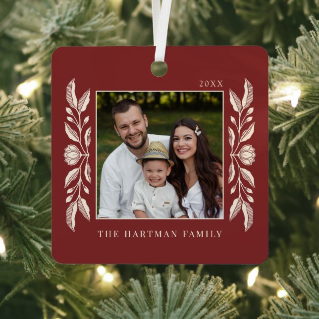 Adorno Metálico Navidades de fotografía folclórica (in situ)