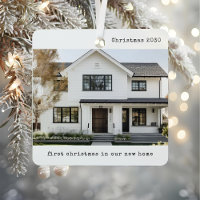 Navidades de fotografía personalizados de casa nue