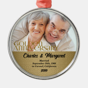 Adorno Metálico navidades de fotos de Damask en el 50 aniversario