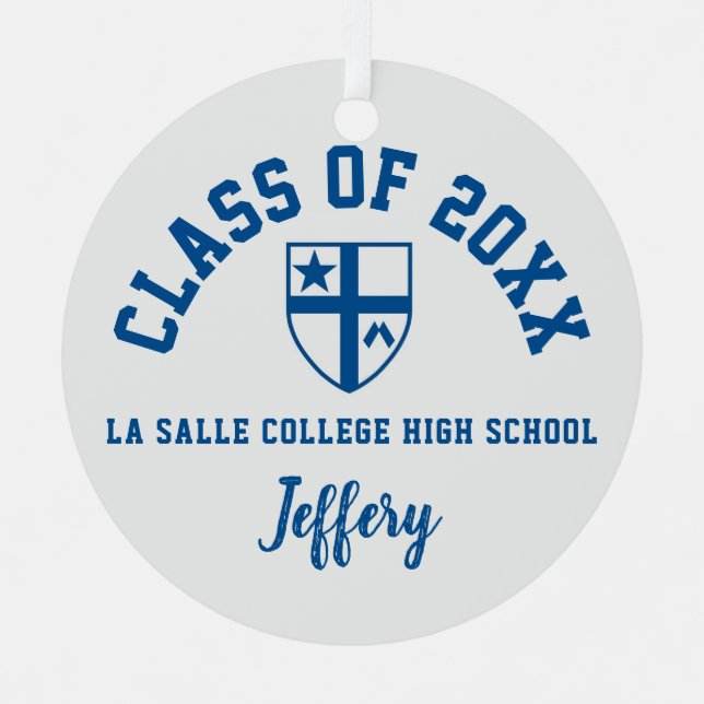 Adorno Metálico Navidades de honor de la Escuela Secundaria La Sal (Anverso)