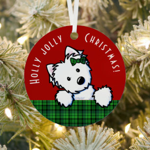 Adorno Metálico Navidades de KiniArt Westie