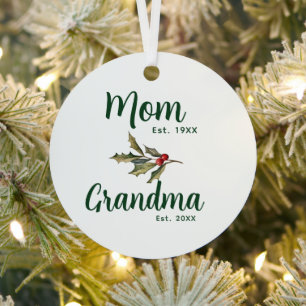 Adorno Metálico Navidades de la abuela Keepsake Photo
