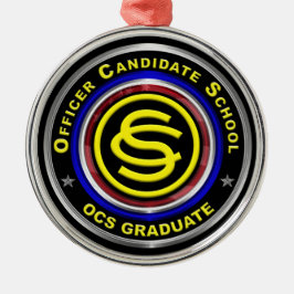 Adorno Metálico Navidades de la escuela de candidatos a oficiales