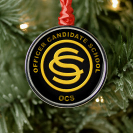 Adorno Metálico Navidades de la escuela de candidatos a oficiales