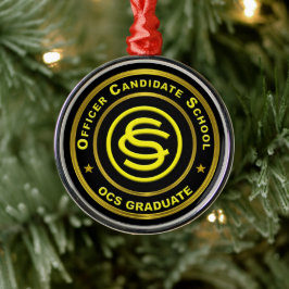 Adorno Metálico Navidades de la escuela de candidatos a oficiales