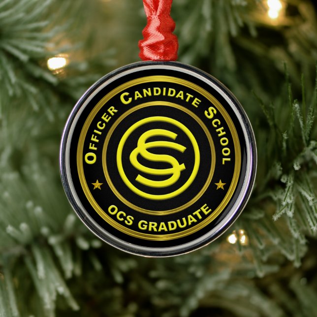 Adorno Metálico Navidades de la escuela de candidatos a oficiales  (Árbol)