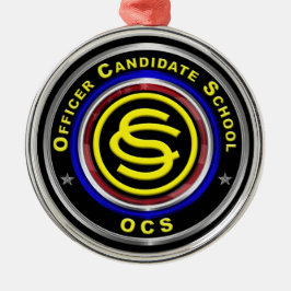 Adorno Metálico Navidades de la escuela de candidatos a oficiales