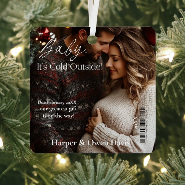 Adorno Metálico Navidades de la portada de la revista Invitación d (in situ)