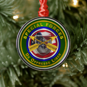 Adorno Metálico Navidades de las fuerzas especiales