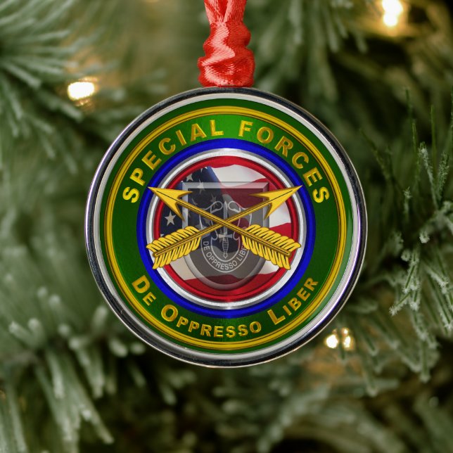 Adorno Metálico Navidades de las fuerzas especiales (Árbol)