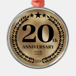 Adorno Metálico Navidades de los logotipos de las empresas del 20 