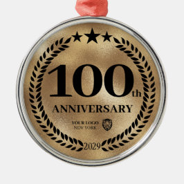 Adorno Metálico Navidades de los logotipos de las empresas en el 1