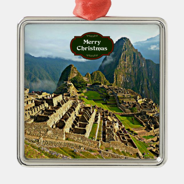 Adorno Metálico Navidades de Machu Picchu (Frente)