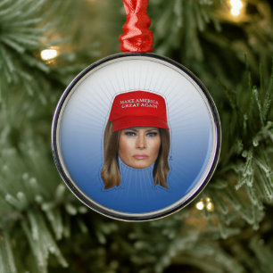 Adorno Metálico Navidades de Melania Trump MAGA