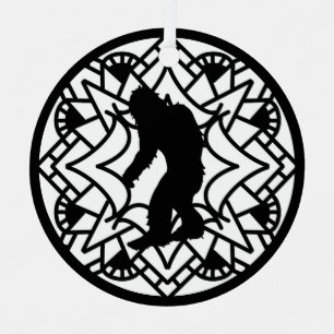 Adorno Metálico Navidades de Merry Squatch-mas Bigfoot