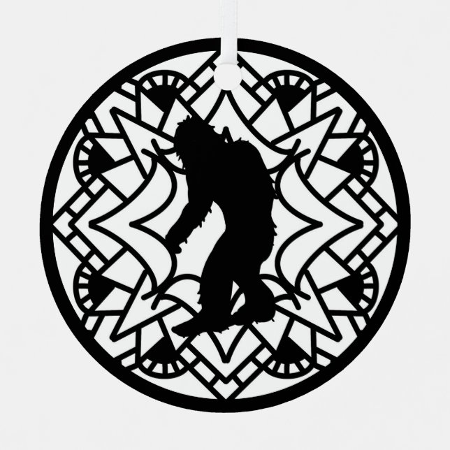 Adorno Metálico Navidades de Merry Squatch-mas Bigfoot (Anverso)