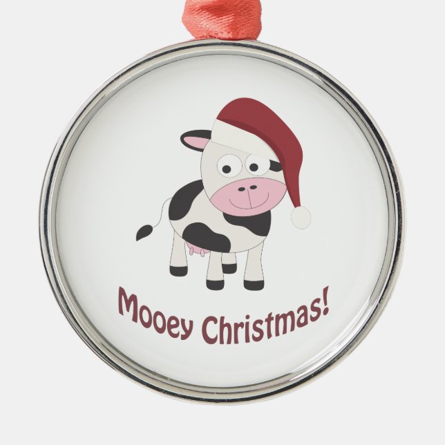 Adorno Metálico ¡Navidades de Mooey! (Frente)