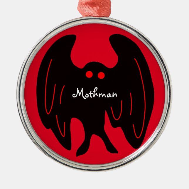 Adorno Metálico Navidades de Mothman (Frente)