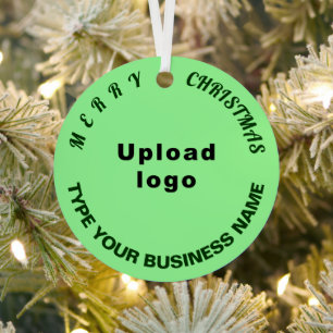 Adorno Metálico Navidades de negocios iluminan el círculo verde