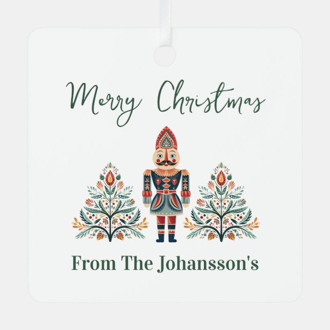 Adorno Metálico Navidades de nombres personalizados Nutcracker de  (Anverso)