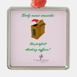 Adorno Metálico Navidades de órganos Olivia Stocking Premium Sq.