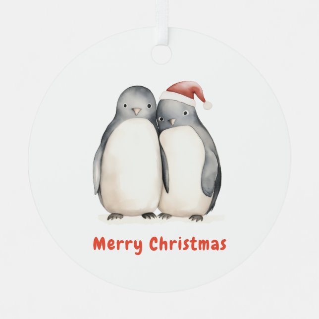 Adorno Metálico Navidades de Penguin (Anverso)
