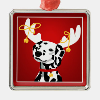 Adorno Metálico Navidades de perro de Dalmacia adornan con honor a