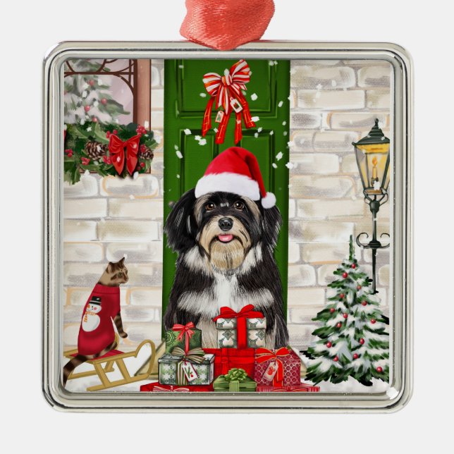 Adorno Metálico Navidades de Perro de La Habana   (Frente)