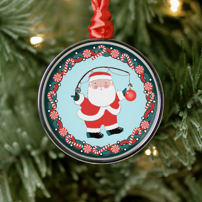 Adorno Metálico Navidades de pesca Cerámica Orna (Árbol)