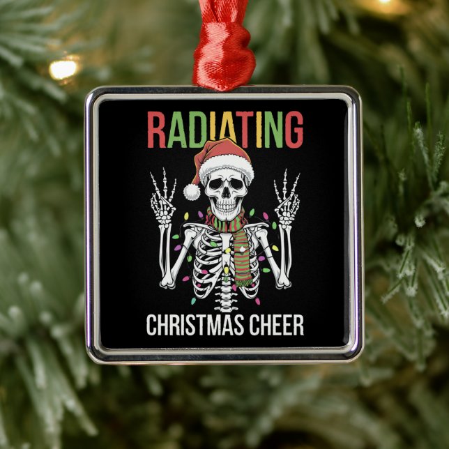 Adorno Metálico Navidades de Radiología Santa Skeleton (Árbol)
