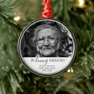 Adorno Metálico Navidades de regalos de fotos conmemorativos, en m