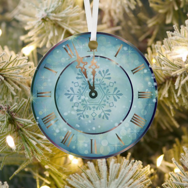 Adorno Metálico Navidades de reloj Mandala (in situ)