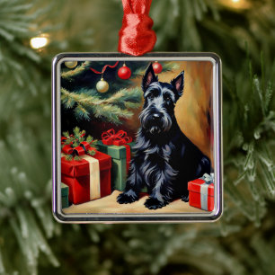 Adorno Metálico Navidades de Scottish Terrier