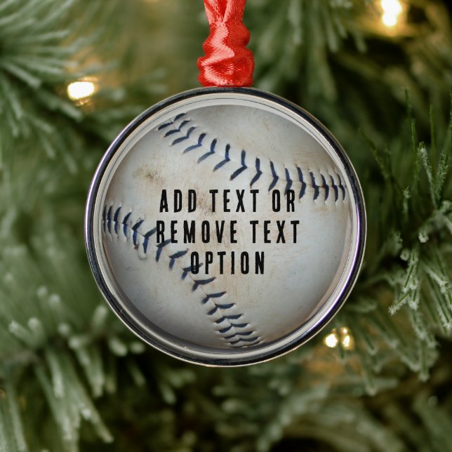 Adorno Metálico Navidades de Softbol de Béisbol (Árbol)