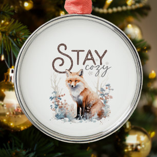Adorno Metálico Navidades de Stay Cosy Woodland Fox