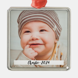 Adorno Metálico NAVIDADES de texto y fotografía Personalizado DIY