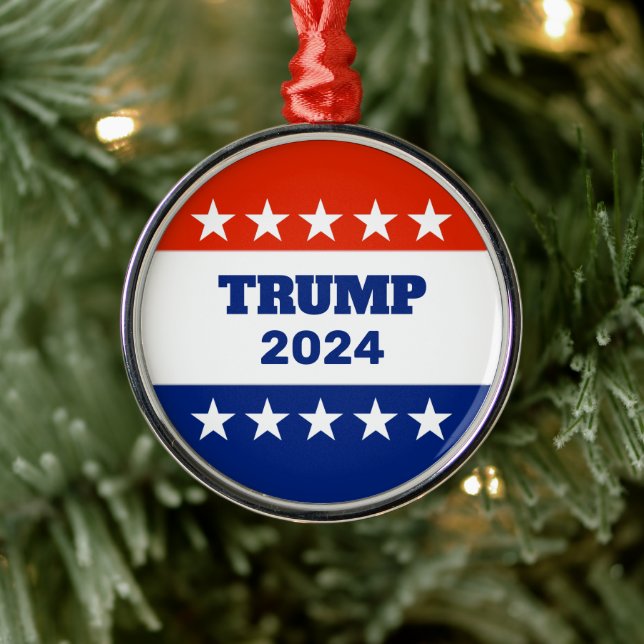 Adorno Metálico Navidades de Trump 2024 (Árbol)