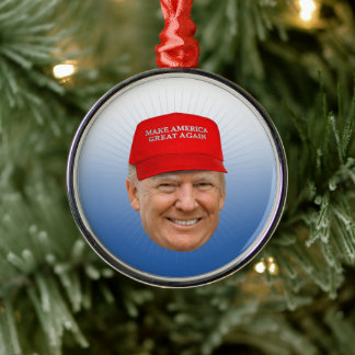 Adorno Metálico NAVIDADES de TRUMP MAGA