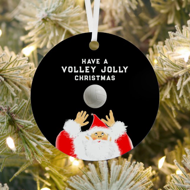 Adorno Metálico navidades de voleibol personalizados (in situ)