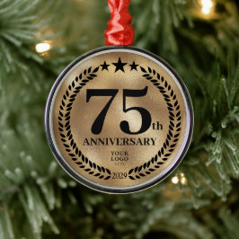 Adorno Metálico Navidades del 75º Aniversario de la personalizado 