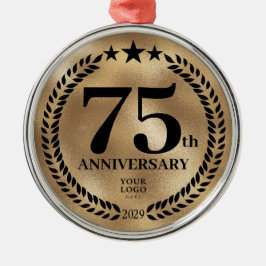Adorno Metálico Navidades del 75º Aniversario de la personalizado 