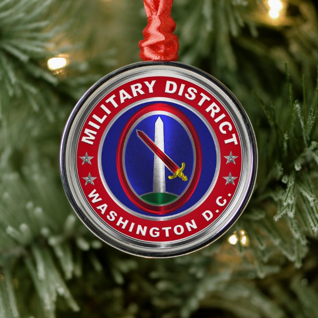Adorno Metálico Navidades del Distrito Militar de Washington (Árbol)