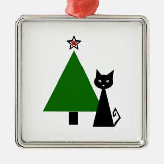 Adorno Metálico Navidades del gato negro