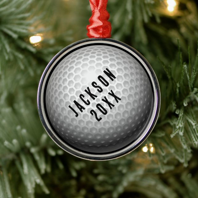 Adorno Metálico Navidades del Golf Ball (Árbol)