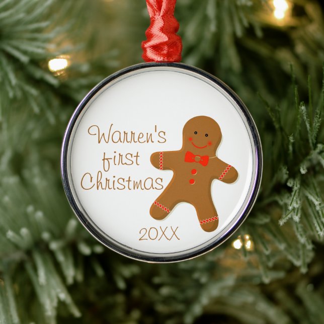 Adorno Metálico Navidades del Hombre del Gingerbread (Árbol)