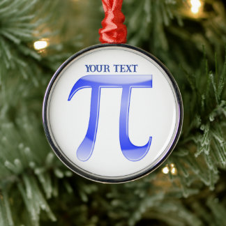 Adorno Metálico Navidades del símbolo Blue Pi
